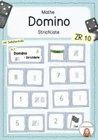 Vorschau - Spiele - Mathe Domino - Strichliste (ZR 10) - Deckblatt