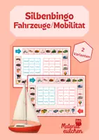 Vorschau - Stationenlernen - Silbenbingo Fahrzeuge - phonologische Bewusstheit - Deckblatt