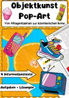Vorschau - Arbeitsblätter - Objektkunst Pop-Art: Alltagsobjekte & Überdimensionierung - Deckblatt