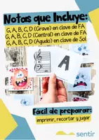 Vista previa - Juegos / Gamificación - Paquete de Juegos de Memoria Musical – Lectura de Notas en Clave de Sol y Fa - página 2