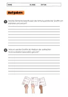 Vorschau - Arbeitsblätter - Graffiti und Politik: Botschaften und Protestkunst- bildende Kunst - Seite 3