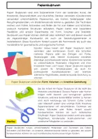 Vorschau - Arbeitsblätter - Papierskulpturen Theorie Bildende Kunst - Seite 1