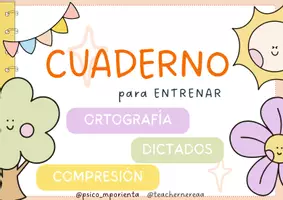 Vista previa - Hojas de trabajo - PACK CUADERNO DE ORTOGRAFÍA Y DICTADOS - Portada