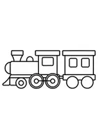 Vorschau - Mal- und Bastelvorlagen - Ausmalbilder Thema Eisenbahnen/Züge - Grundschule - Bastelvorlagen - Seite 1