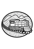 Vorschau - Arbeitsblätter - Mandalas Thema Eisenbahnen/Züge - Grundschule - Bastelvorlagen - Seite 2