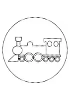 Vorschau - Arbeitsblätter - runde Prickelbilder / Fensterbilder Thema Eisenbahnen/Züge - Grundschule - Bastelvorlagen - Seite 3