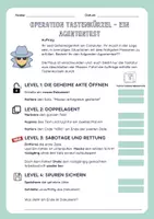 Vorschau - Arbeitsblätter - Tastenkombinationen - ein Agententest - Deckblatt