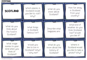 Vorschau - Aufgabenkarten - SCOTLAND - Conversation Cards - Seite 1