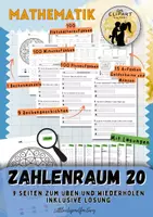 Vorschau - Arbeitsblätter - Zahlenraum 20 - Üben und Wiederholen inkl. Lösungen - Deckblatt