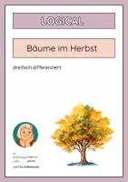 Vorschau - Arbeitsblätter - Logical: Bäume im Herbst- dreifach differenziert - Deckblatt