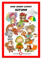 Aperçu - Cliparts/Visuels - Set de Cliparts – Automne | 60 Cliparts | Couleur + N/B - Page de couverture