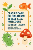 anteprima - Esercizi - Classificare gli organismi in base alla nutrizione - Pagina di copertina
