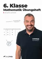 Vorschau - Arbeitsblätter - Mathe 6. Klasse Übungsheft inkl. Lösungen & Lernvideos von Lehrer Schmidt - Deckblatt