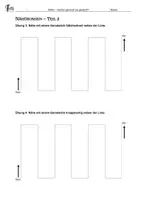 Vorschau - Arbeitsblätter - Arbeitsblätter Nähübungen auf Papier - Seite 1