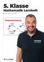 Vorschau - Unterrichtsreihen - Mathe 5. Klasse Lernheft | Lernvideos von Lehrer Schmidt - Deckblatt