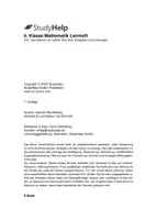 Vorschau - Unterrichtsreihen - Mathe 6. Klasse Lernheft | Lernvideos von Lehrer Schmidt - Seite 1