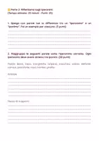 anteprima - Compiti in classe/Test - Esame di Italiano: L'Iperonimia nel Vocabolario - Pagina 3