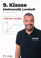Vorschau - Unterrichtsreihen - Mathe 9. Klasse Lernheft | Lernvideos von Lehrer Schmidt - Deckblatt