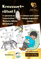 Vorschau - Arbeitsblätter - 3 Einfache Kreuzworträtsel (Verben, Tiere, Allerlei) - Deckblatt