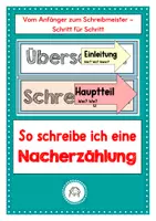 Vorschau - Stundenentwürfe - So schreibe ich eine Nacherzählung - Deckblatt