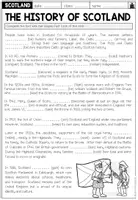 Vorschau - Arbeitsblätter - The History of Scotland – Grammar Worksheet (Simple Past) - Seite 1