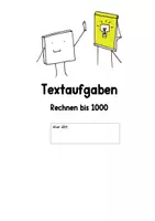 Vorschau - Arbeitsblätter - Textaufgaben zur schriftlichen Addition und Subtraktion bis 1000 - Seite 1