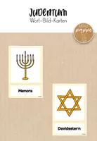 Vorschau - Präsentationen/Tafelbilder - BUNDLE / Wort- & Bildkarten zu den Weltreligionen / Symbole - Seite 1
