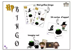 Aperçu - Jeux - Bingo - Harry Potter personnages et objets clés - Page 1