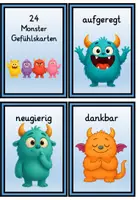 Vorschau - Stundenentwürfe - Gefühlskarten Monster mit Unterrichtsideen - Seite 3