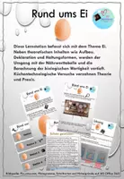 Vorschau - Stationenlernen - Stationenlernen mit Versuchen und Theorie: Rund um´s Ei - Deckblatt