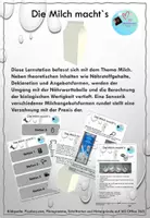 Vorschau - Stationenlernen - Milchsensorik und Stationenlernen: "Die Milch macht´s!" - Deckblatt