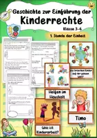 Vorschau - Stundenentwürfe - Kinderrechte - XL Materialpaket 3. 4. 5. 6. Klasse Unterrichtsreihe Grundschule Ethik Sachunterricht Lerntheke #demokratiestaerken - Seite 1