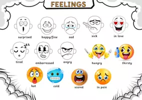 Aperçu - Affichage - emotions vocabulary - Page de couverture