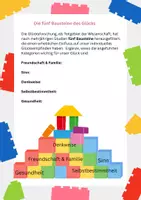 Vorschau - Arbeitsblätter - Fünf Bausteine des Glücks - Deckblatt