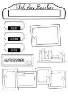 Vorschau - Arbeitsblätter - Lapbookvorlagen für die Buchpräsentation #edukiknaller2021 - Seite 1