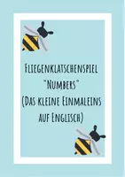 Vorschau - Spiele - Fliegenklatschenspiel Numbers (kleines Einmaleins auf Englisch) - Deckblatt