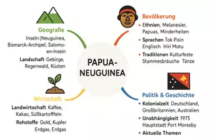 Vorschau - Arbeitsblätter - Arbeitsblätter "Papua-Neuguinea" + Lösung & MP3 + Mindmap - Seite 3