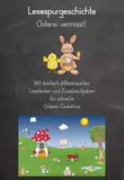 Vorschau - Arbeitsblätter - Lesespur - Osterei vermisst! - Deckblatt