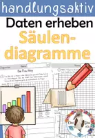 Vorschau - Unterrichtsreihen - Daten erheben und Säulendiagramme erstellen - handlungsorientiert - Deckblatt