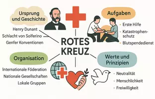 Vorschau - Arbeitsblätter - Arbeitsblätter "Rotes Kreuz" + Lösung & MP3 + Mindmap + Infografik - Seite 2