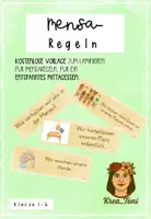 Vorschau - Merkblätter - Vorlage: Mensaregeln | Klasse 1, 2, 3, 4, 5, 6 - Deckblatt