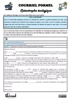 Vista previa - Hojas de trabajo - COURRIEL FORMEL – CATASTROPHE ÉCOLOGIQUE (Conjugaison) - página 1