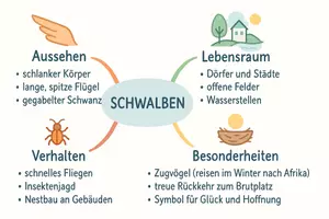 Vorschau - Arbeitsblätter - Arbeitsblätter zum Thema "Schwalben" + Lösung & MP3 + Mindmap + Infografik - Seite 2