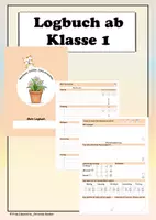 Vorschau - Anderer Materialtyp - Logbuch Katze Hausaufgabenheft Lerntagebuch Schülerkalender Planer - Deckblatt