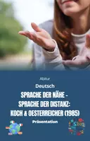 Vorschau - Präsentationen/Tafelbilder - Präsentation: Sprache der Nähe – Sprache der Distanz (Koch & Oesterreicher) als PPT- und PDF-Datei - Deckblatt