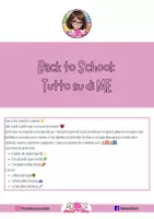 anteprima - Materiale di supporto/inclusione - Back to School Tutto su di me - Pagina 1