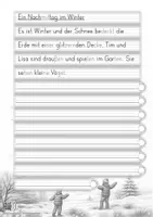 Vorschau - Unterrichtsreihen - Abschreibübung in 7 Schul-Druckschriften "Ein Nachmittag im Winter" (Tiere im Winter) (D-A-CH) - Seite 2