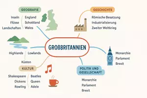 Vorschau - Arbeitsblätter - Arbeitsblatt "Großbritannien" + Onlineübung & MP3 + Mindmap + Infografik - Seite 2