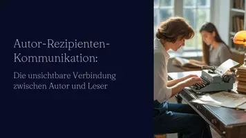 Vorschau - Präsentationen/Tafelbilder - Präsentation: Autor-Rezipienten-Kommunikation – Die unsichtbare Verbindung zwischen Autor und Leser als PPT- und PDF-Datei - Seite 1