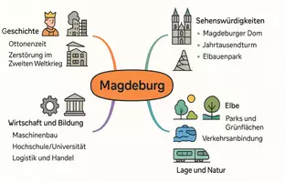 Vorschau - Arbeitsblätter - Lernposter + Arbeitsblätter zum Thema "Magdeburg" + Lösung & MP3 + Mindmap + Infografik - Seite 3
